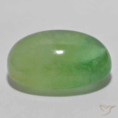 Fluorita Pêra Pêra Verde Natural 36.25ct, oval, Translúcido