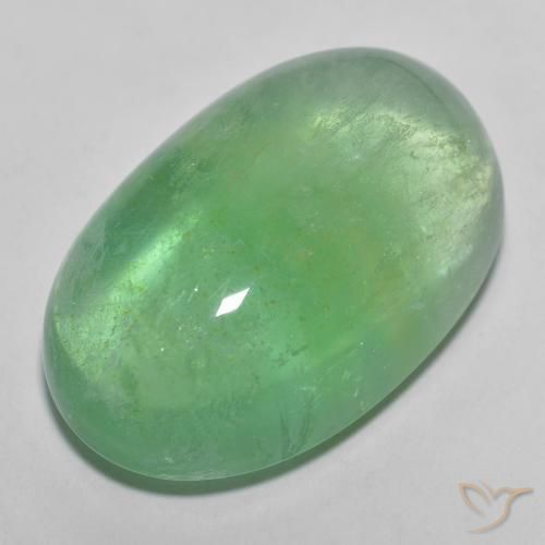Fluorita verde quente Natural 26.04ct, oval, Transparente