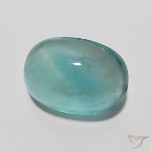 Fluorita Verde azulado Natural 7.80ct, oval, Transparente