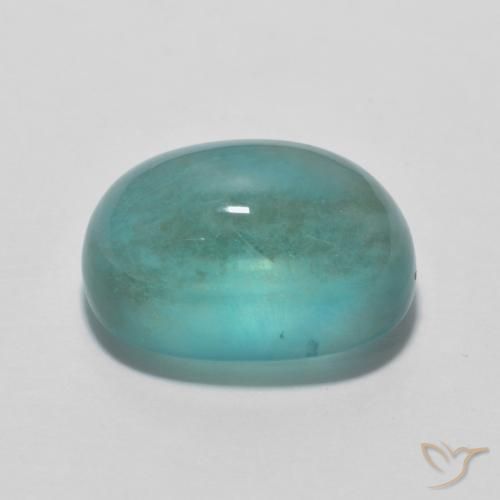 Fluorita Verde azulado Natural 7.80ct, oval, Transparente