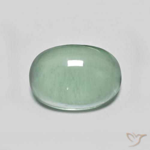 3.63ct Natural Verde azulado Fluorita, oval, Transparente