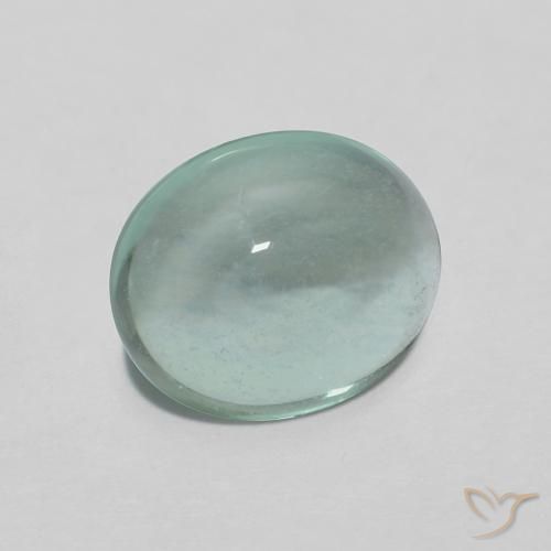 Fluorita Verde azul muito claro Natural 2.23ct, oval, Transparente