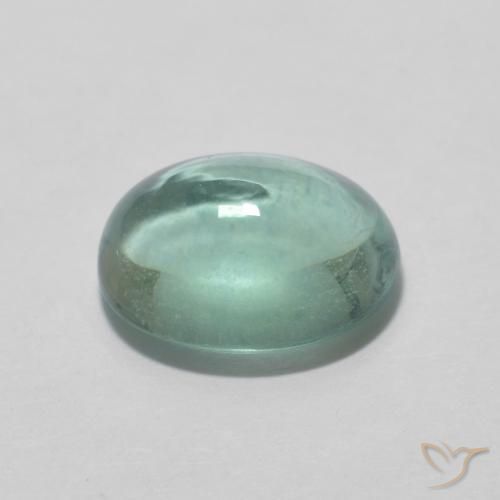 Fluorita Verde azul muito claro Natural 2.23ct, oval, Transparente