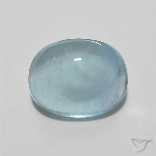 3.06ct Natural Teal Claro Fluorita, oval, Transparente
