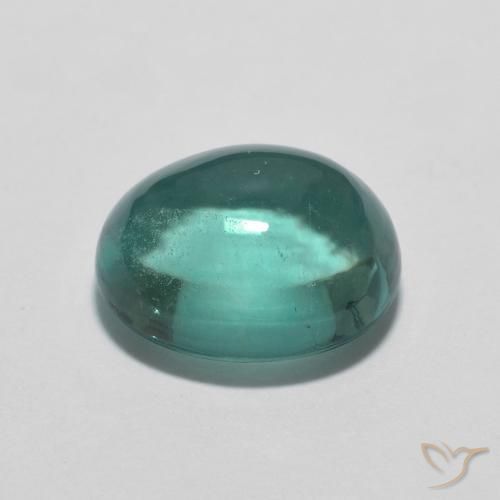 Fluorita Azul-esverdeado Natural 2.76ct, oval, Transparente