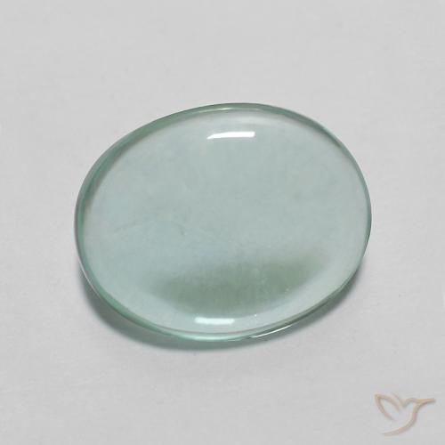 Fluorita Verde azul muito claro Natural 2.26ct, oval, Transparente