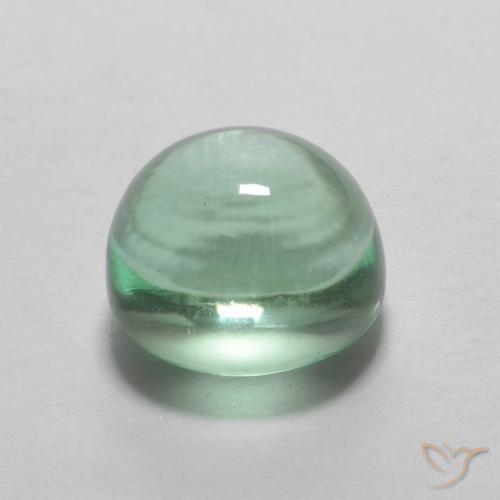 Fluorita Azul claro verde Natural 2.96ct, oval, Transparente