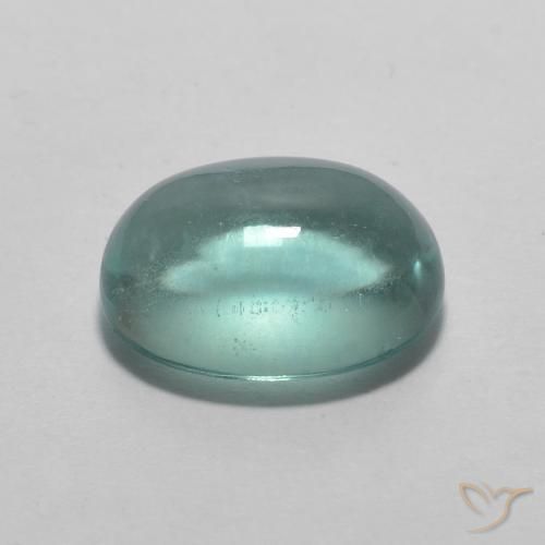 Fluorita Verde azul muito claro Natural 2.24ct, oval, Transparente