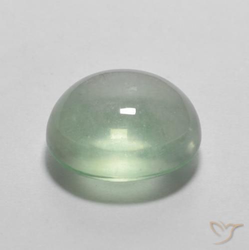 Fluorita Hortelã clara Natural 3.58ct, oval, Transparente