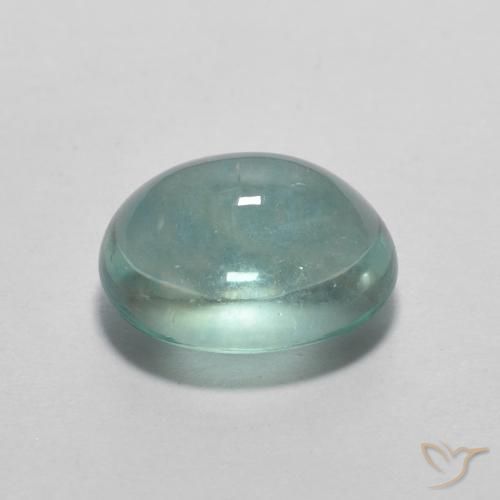 Fluorita Verde azul muito claro Natural 2.29ct, oval, Transparente