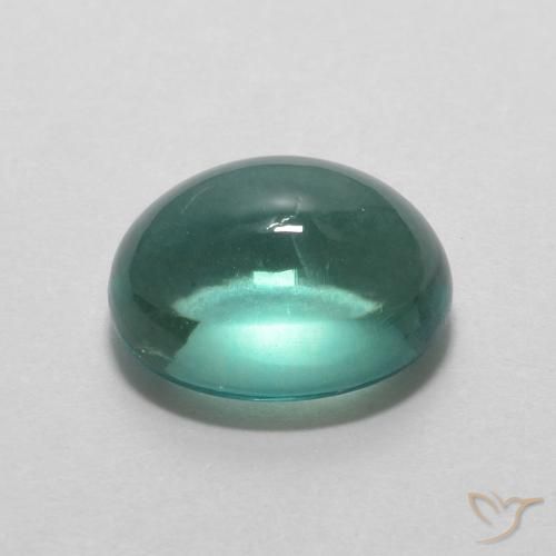 Fluorita Azul claro verde Natural 2.93ct, oval, Transparente