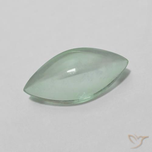 Fluorita Muito claro amarelo verde Natural 3.28ct, Marquesa, Transparente