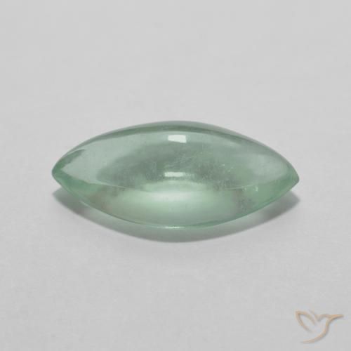 Fluorita Muito claro amarelo verde Natural 3.28ct, Marquesa, Transparente