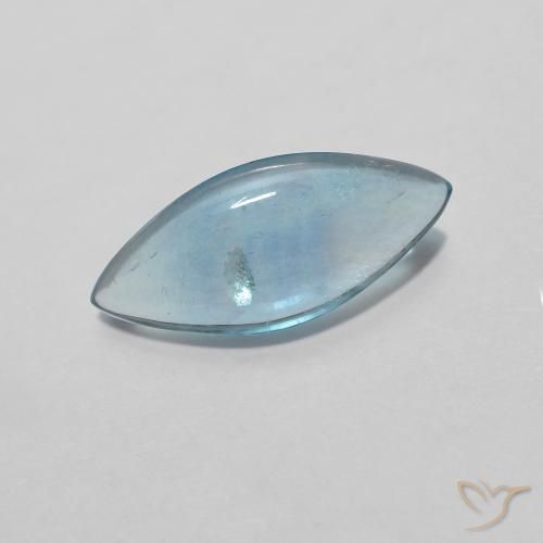 Fluorita Teal Claro Natural 2.12ct, Marquesa, Transparente