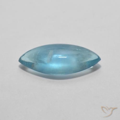 Fluorita Teal Claro Natural 2.12ct, Marquesa, Transparente
