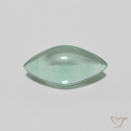 2.74ct Natural Muito claro amarelo verde Fluorita, Marquesa, Transparente
