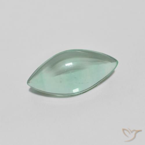 Fluorita Muito claro amarelo verde Natural 2.74ct, Marquesa, Transparente