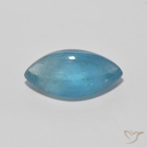 Fluorita Azul claro verde Natural 3.88ct, Marquesa, Transparente