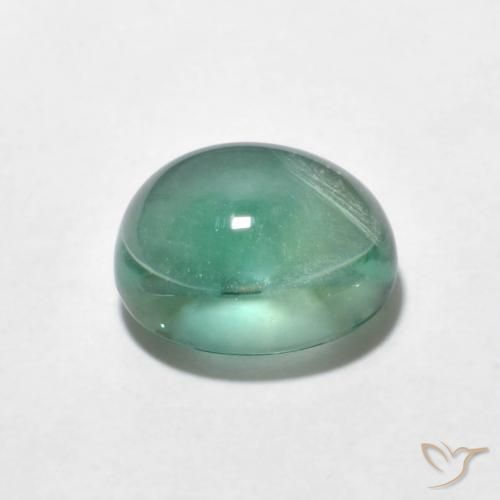 Fluorita Azul claro verde Natural 2.60ct, oval, Transparente