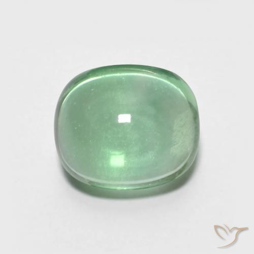 3.90ct Natural Luz verde Fluorita, oval, Transparente