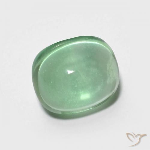 Fluorita Luz verde Natural 3.90ct, oval, Transparente