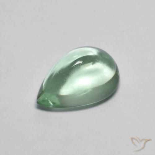 2.70ct Natural Amarelo Claro Verde Fluorita, Formato de pêra, Transparente, Photo A