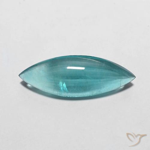 Fluorita turquesa natural 5,24ct, marquise, transparente