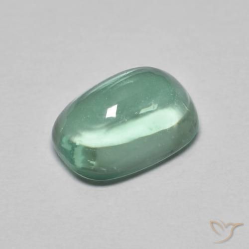 2.54ct Natural Azul verde Fluorita, Almofada, Transparente
