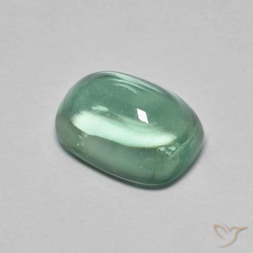 Fluorita Azul verde Natural 2.54ct, Almofada, Transparente