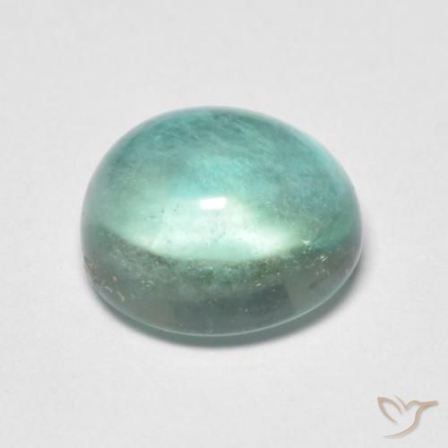 Fluorita Azul claro verde Natural 2.42ct, oval, Transparente