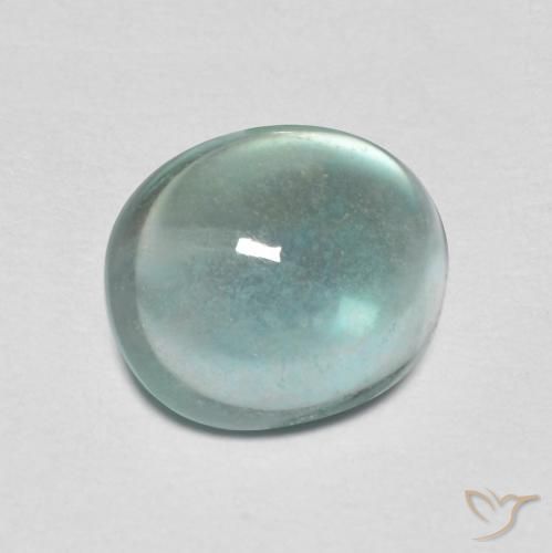 Fluorita Verde pálido Natural 2.19ct, oval, Transparente