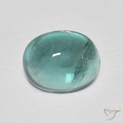 Fluorita Azul claro verde Natural 2.25ct, oval, Transparente
