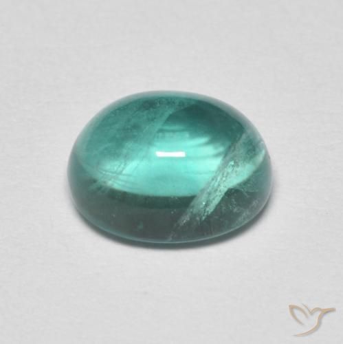 Fluorita Azul claro verde Natural 2.25ct, oval, Transparente
