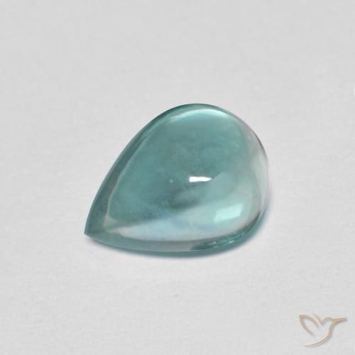 Fluorita Médio Azul Verde Natural 1.97ct, Formato de pêra, Transparente