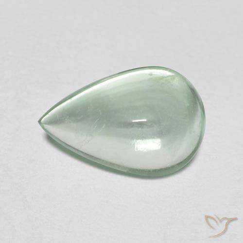 2.32ct Natural Verde Menta Claro Fluorita, Formato de pêra, Transparente