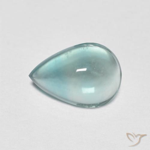 Fluorita Tom azul elétrico Natural 2.07ct, Formato de pêra, Transparente