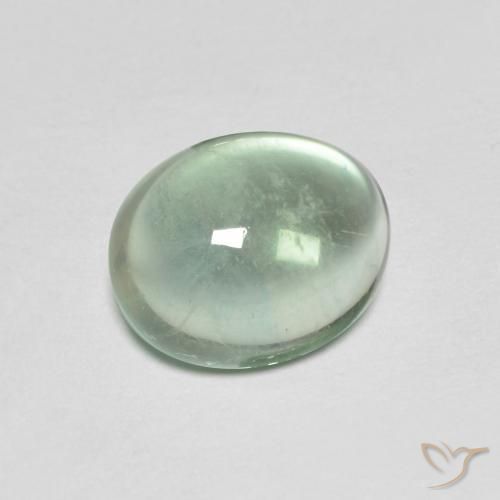 Fluorita Verde muito claro Natural 3.26ct, oval, Transparente