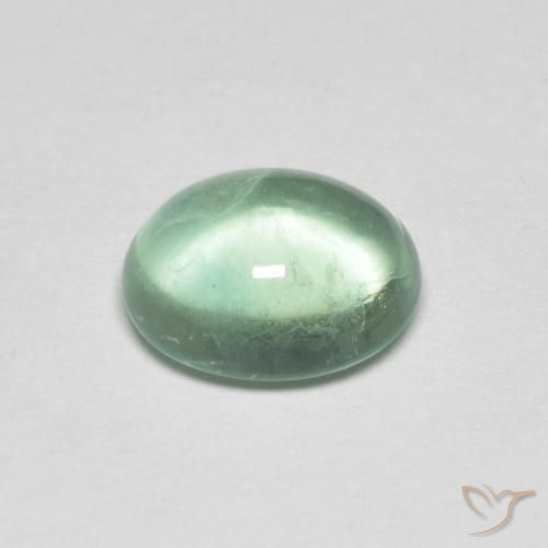 Fluorita Verde muito claro Natural 3.26ct, oval, Transparente