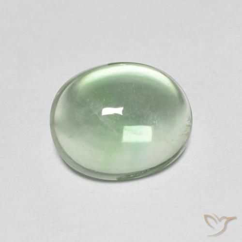 3.42ct Natural Luz verde Fluorita, oval, Transparente