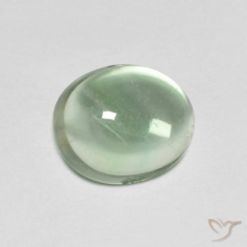 Fluorita Luz verde Natural 3.42ct, oval, Transparente