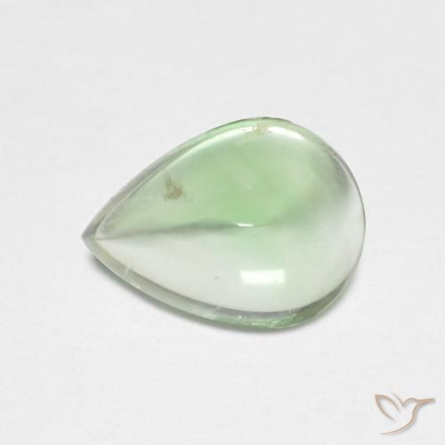 2.74ct Natural Luz verde Fluorita, Formato de pêra, Transparente