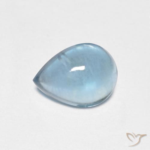 1.88ct Natural Teal Claro Fluorita, Formato de pêra, Transparente