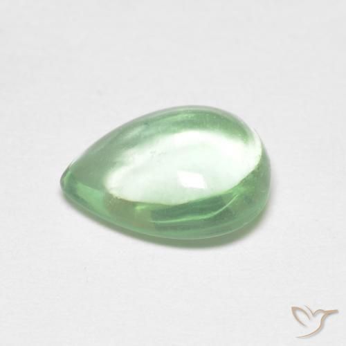 Fluorita Verde médio Natural 2.21ct, Formato de pêra, Transparente