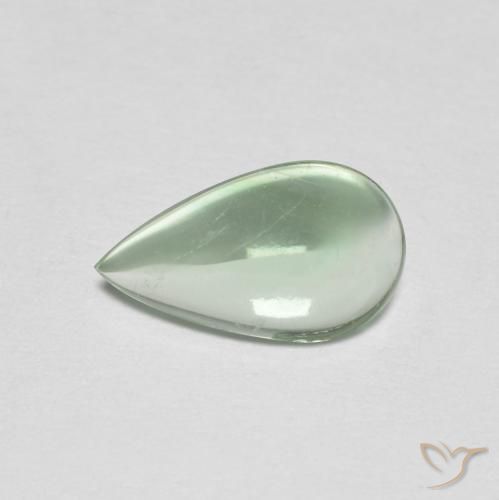 1.98ct Natural Hortelã clara Fluorita, Formato de pêra, Transparente