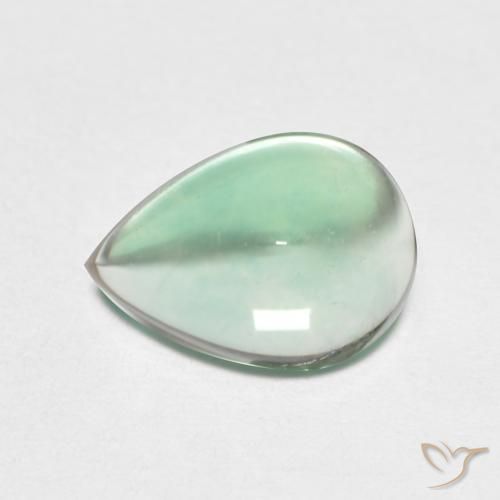 2.32ct Natural Azul claro verde Fluorita, Formato de pêra, Transparente