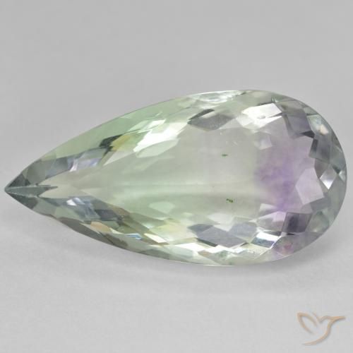 22.70ct Natural Multicolorido Fluorita, Formato de pêra, SI