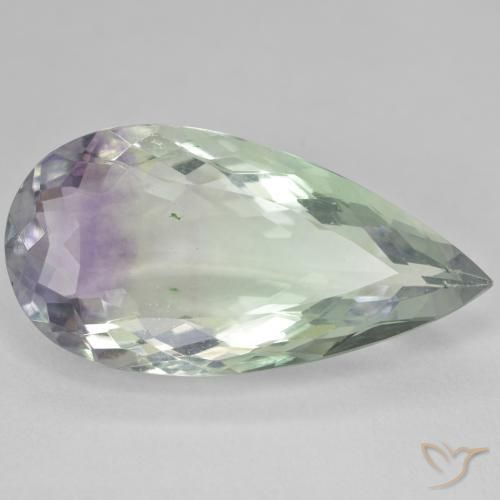 Fluorita Multicolorido Natural 22.70ct, Formato de pêra, SI