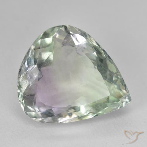 Fluorita Multicolorido Natural 19.43ct, Formato de pêra, SI