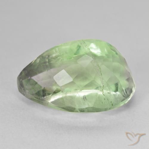 Fluorita Multicolorido Natural 13.84ct, Formato de pêra, SI-I1