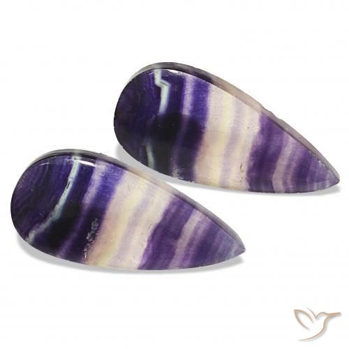 Pedras preciosas de Fluorita Multicolorido natural de 21.16 ct, Formato de pêra, Transparente